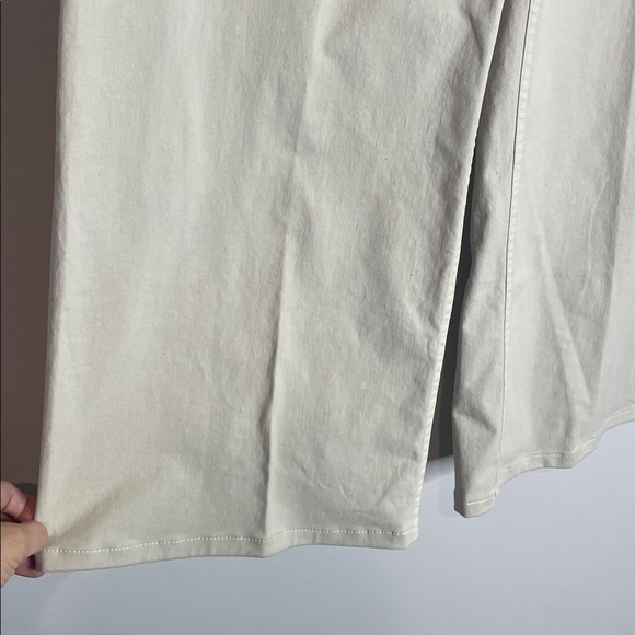 SOLD Nili Lotan | Women’s Beige Wide Leg Megan Pants Size 6 - Picture 3 of 7